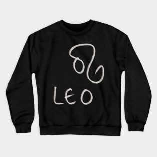 Hand Drawn Leo Zodiac Signs Crewneck Sweatshirt